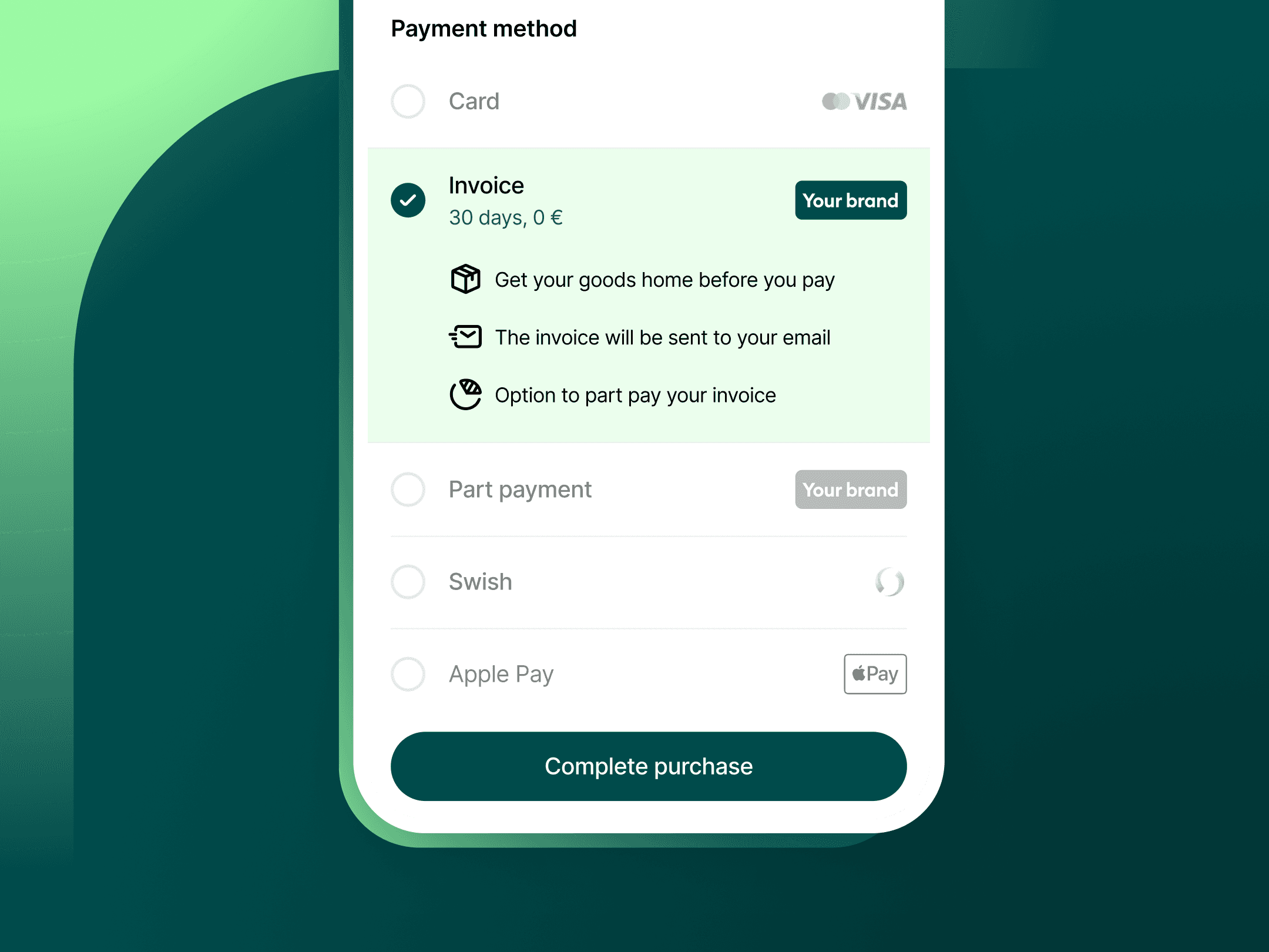 Brand your own checkout